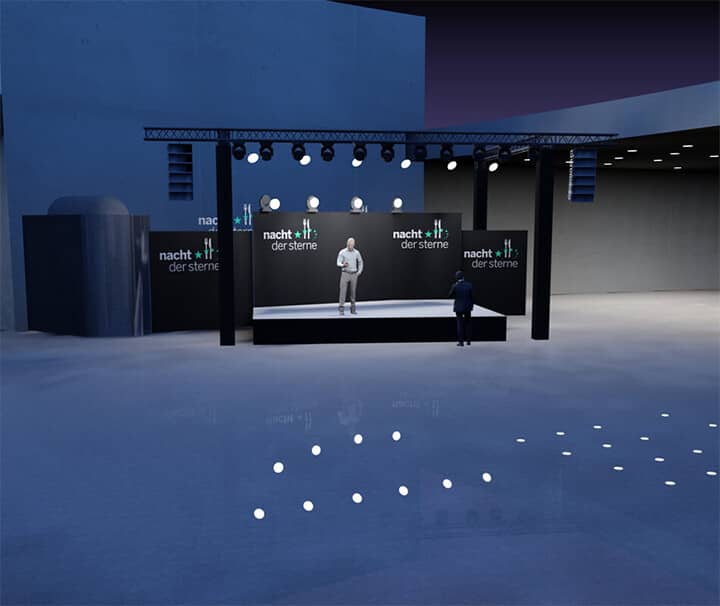 3D-Bühne für das Sous Event