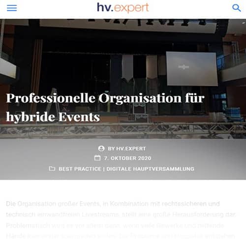 Artikel zu hybride Events