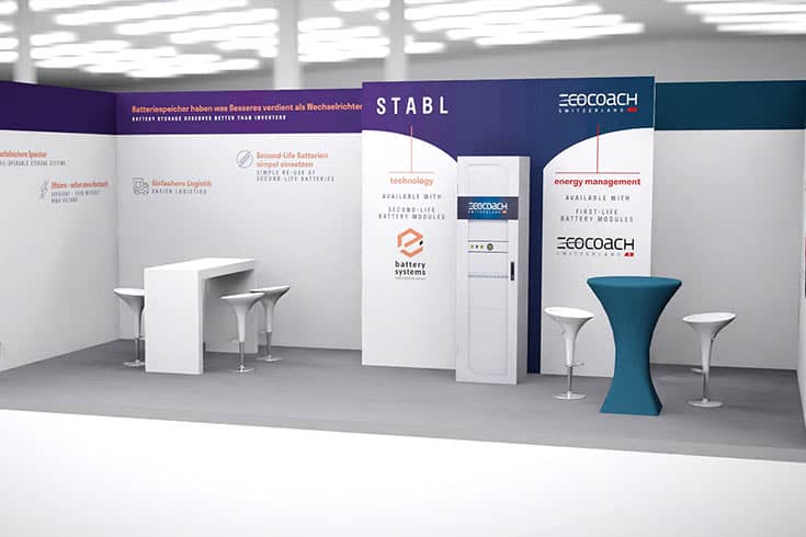 3D-Visualisierung Messestand Stabl