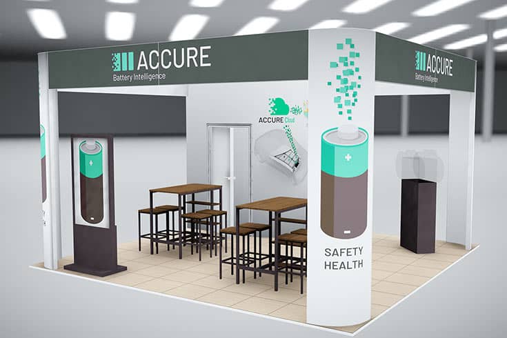 3D-Visualisierung Messestand Accure