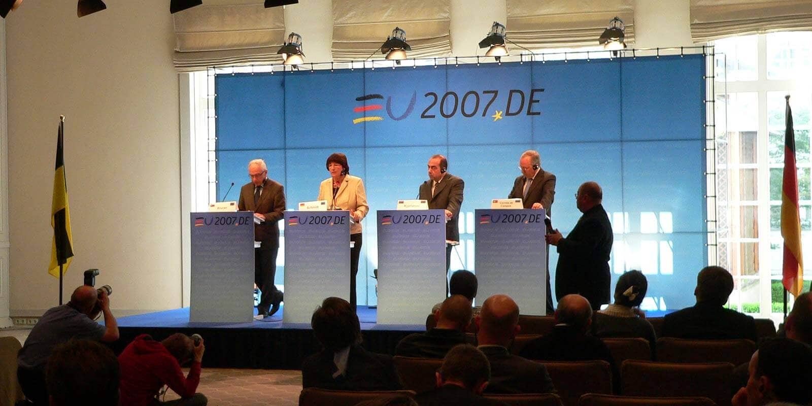 Konferenztechnik für das EU2007 Treffen