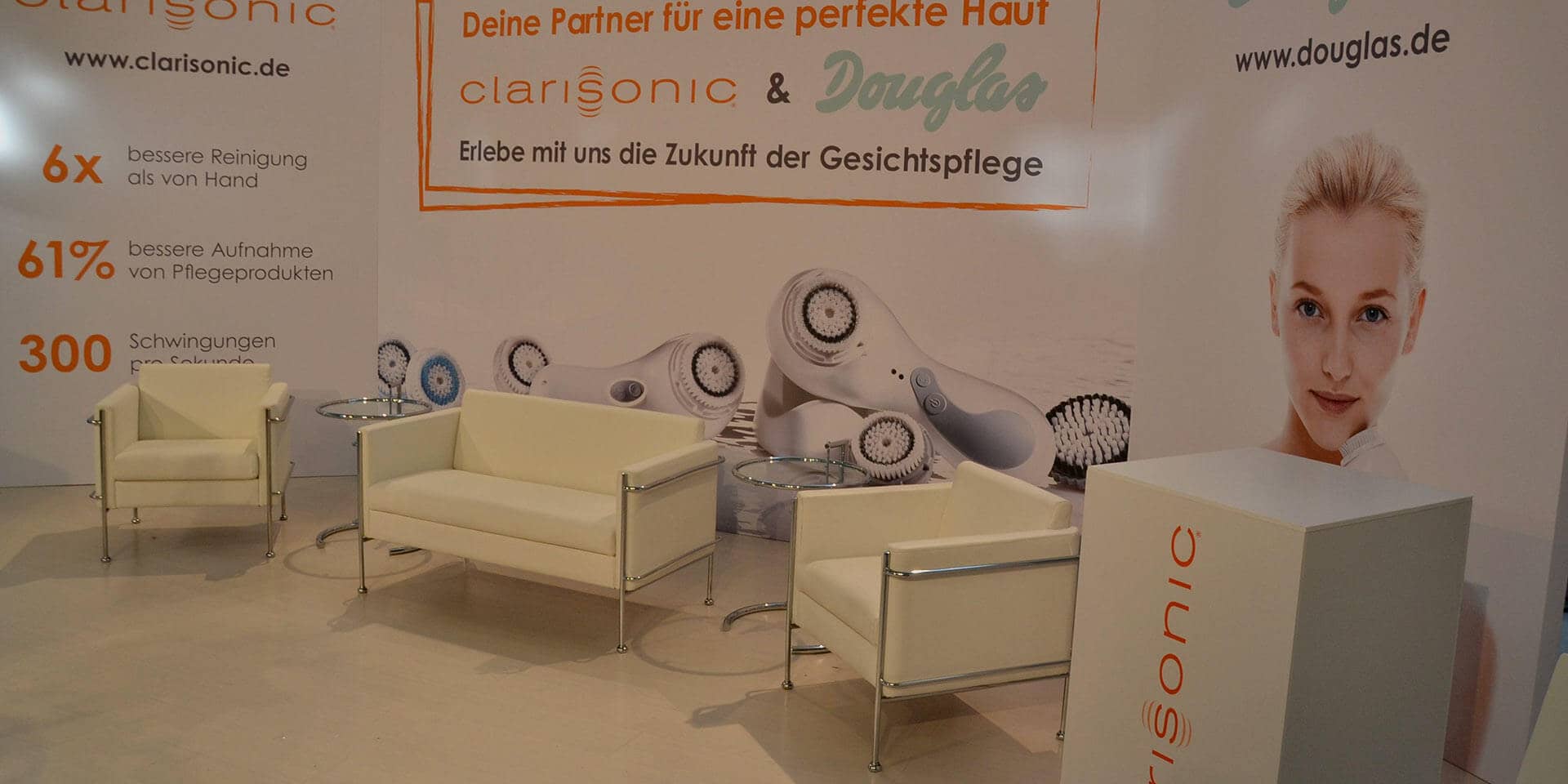 Setbau für clarisonic Event