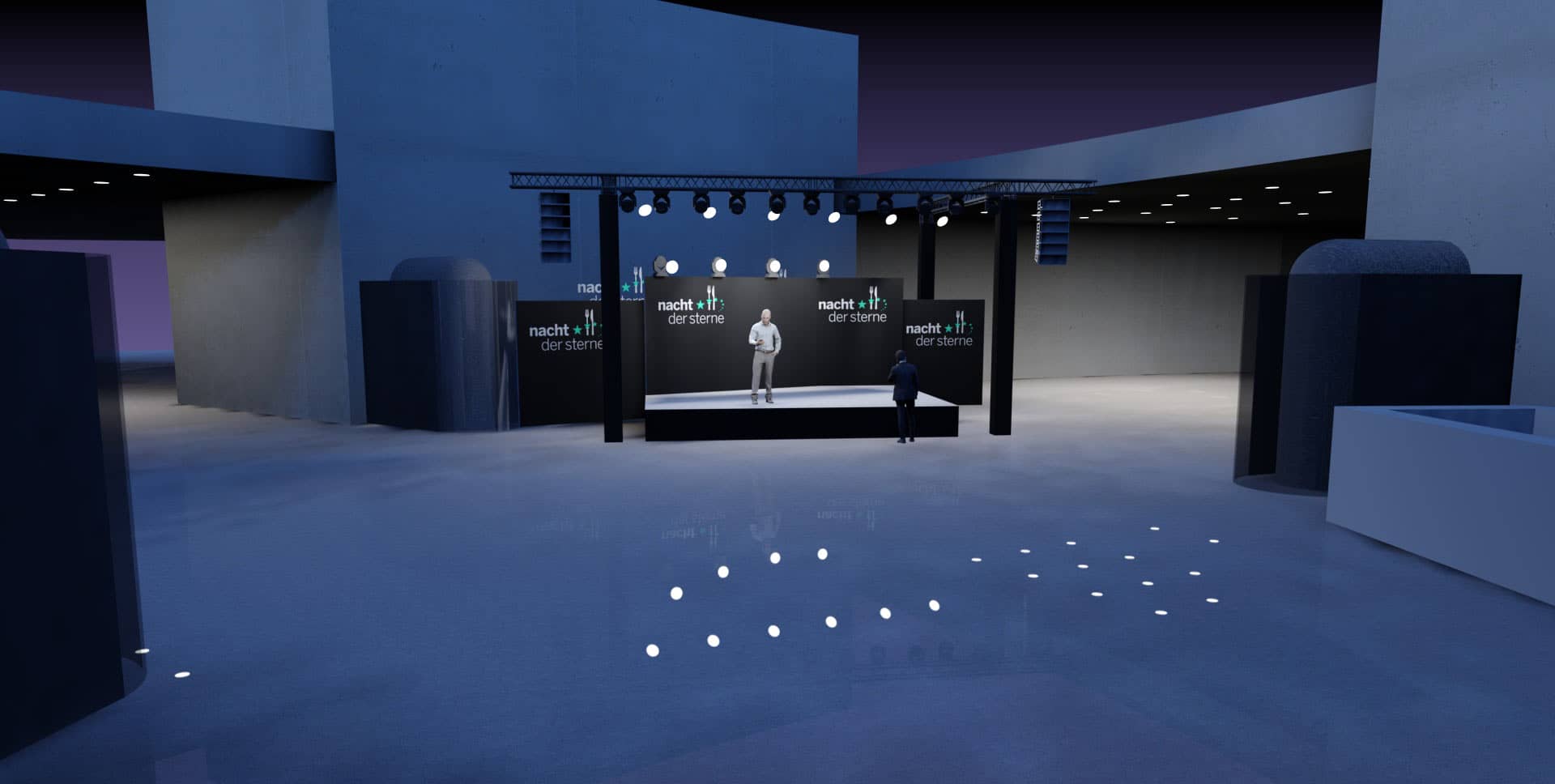 3D Visualisierung Nacht der Sterne Veranstaltung